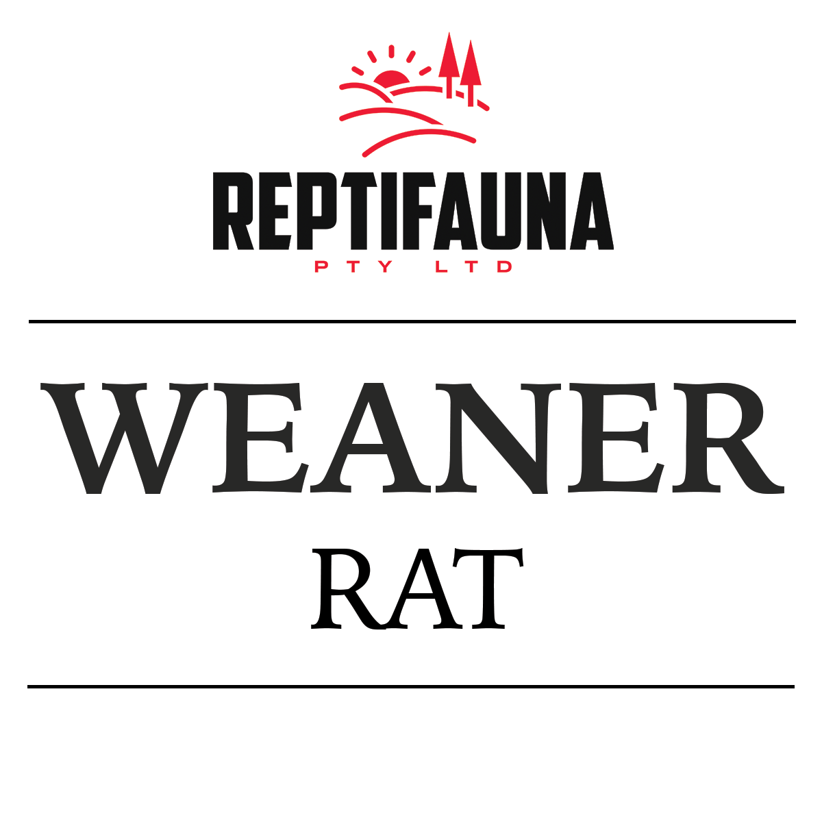 Frozen Rats: Weaner