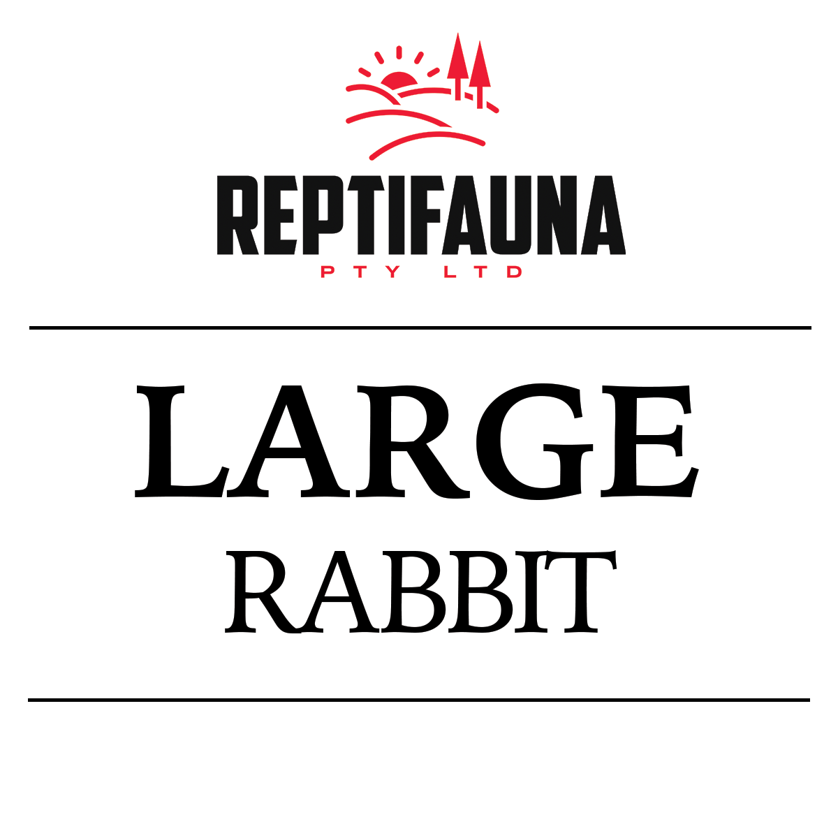 Frozen Rabbits: Large – Reptifauna